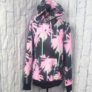 Wesc Pink and Black Sweatshirt Hoodie. Medium